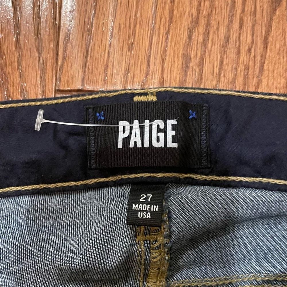 Paige skyline crop dark wash jeans size 27 - Picture 7 of 10